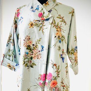 Beautiful Powder Blue Cotton cape - ExhibitionSmpl